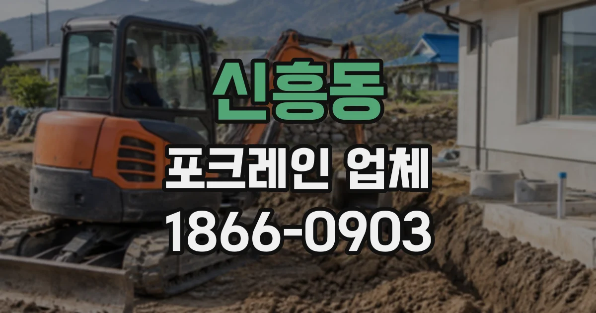신흥동 포크레인업체