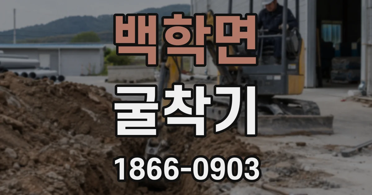 백학면 굴착기