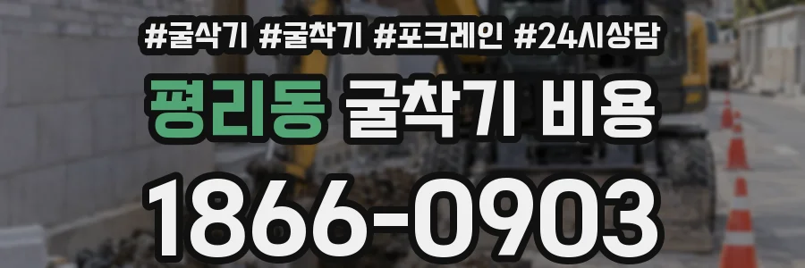 평리동 굴착기 비용