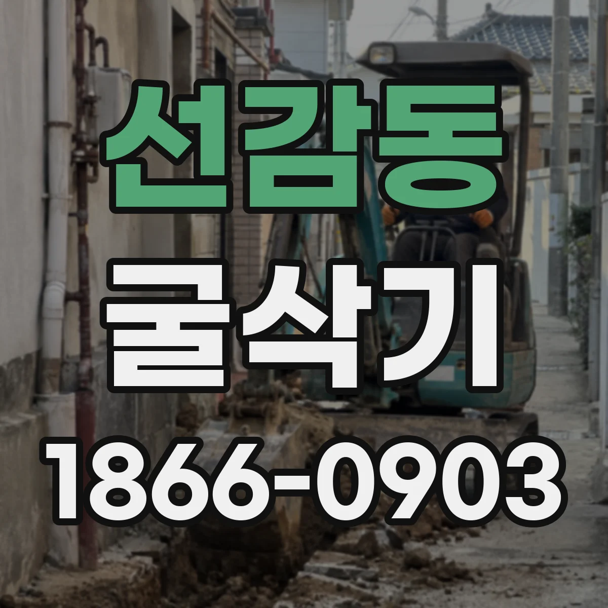 선감동 굴삭기