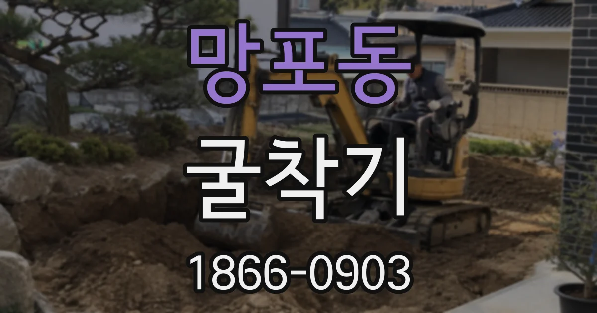 망포동 굴착기