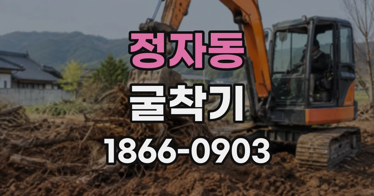 정자동 굴착기