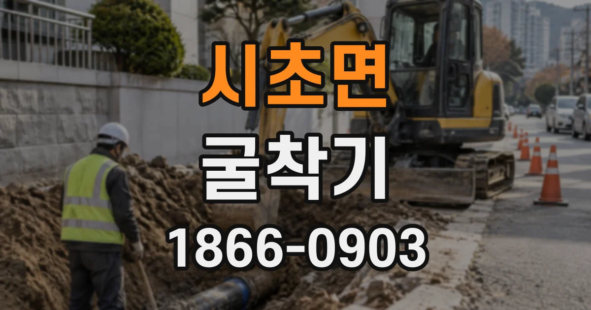 시초면 굴착기