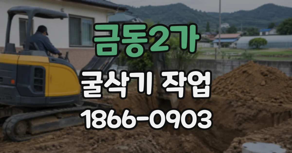 금동2가 굴삭기작업