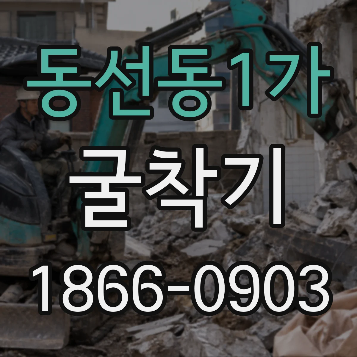 동선동1가 굴착기