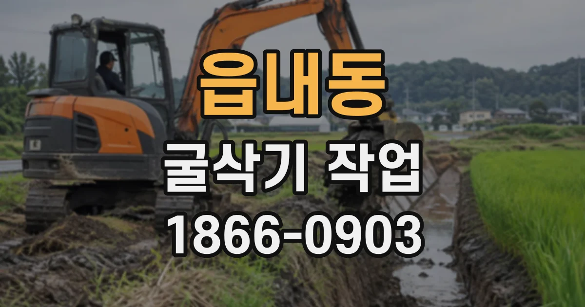 읍내동 굴삭기작업