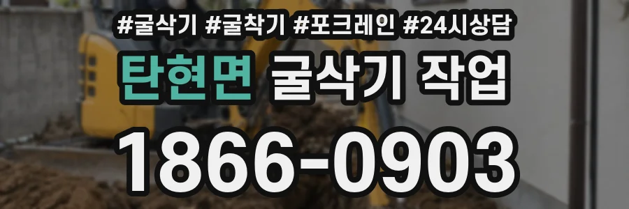 탄현면 굴삭기 작업