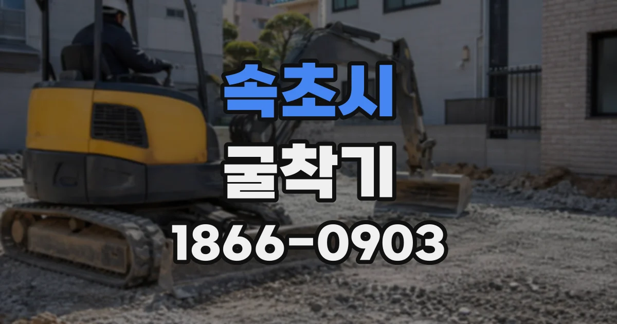 속초시 굴착기