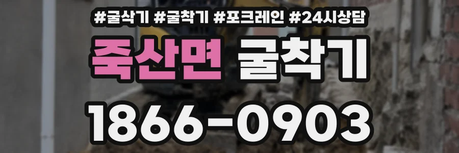 죽산면 굴착기