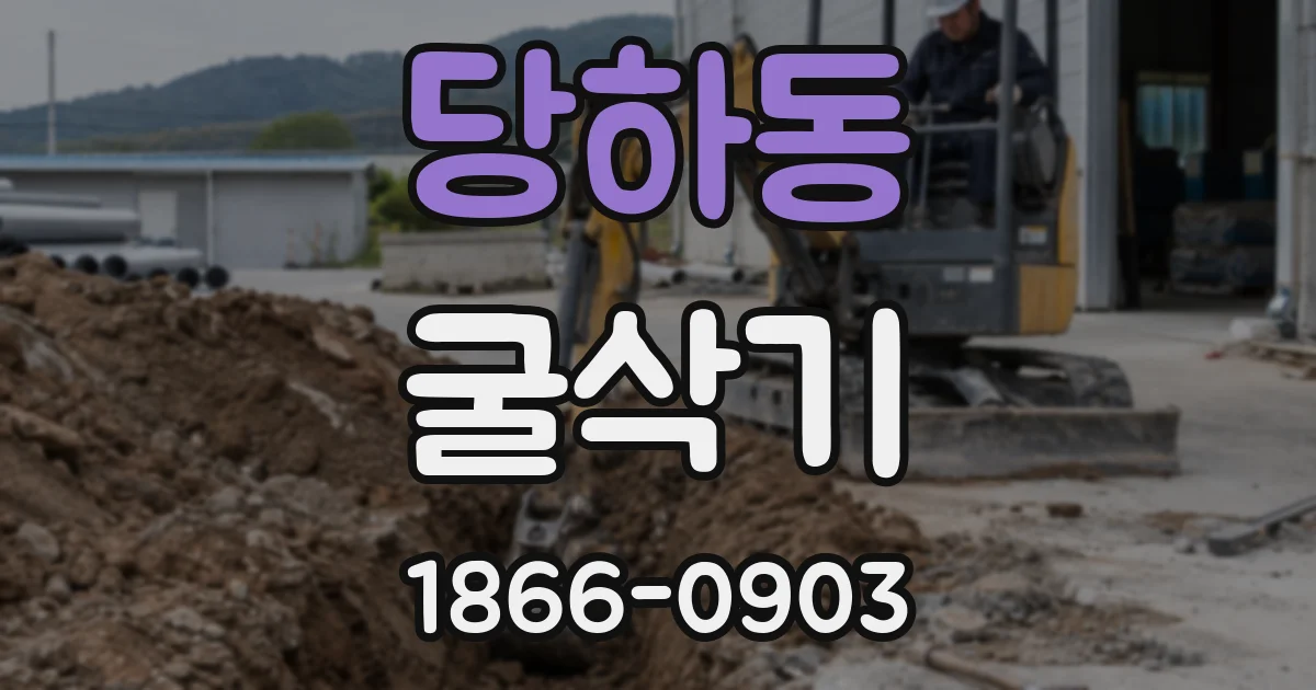 당하동 굴삭기