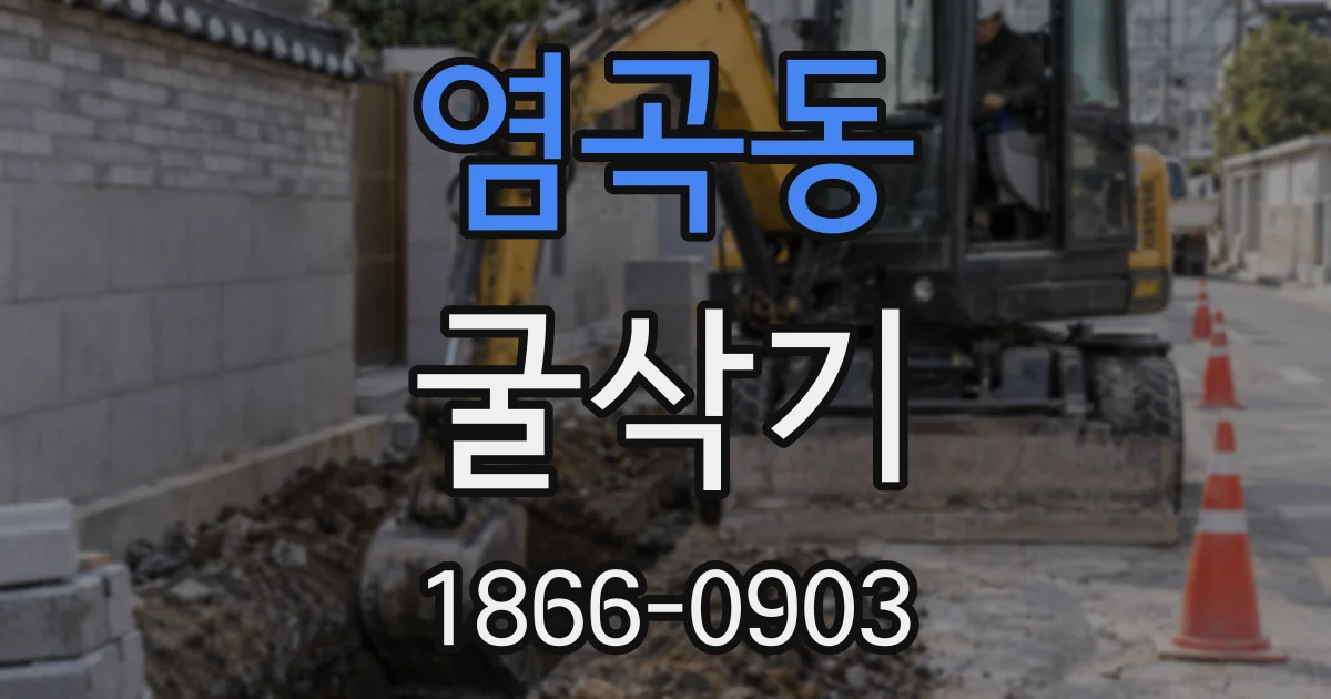 염곡동 굴삭기