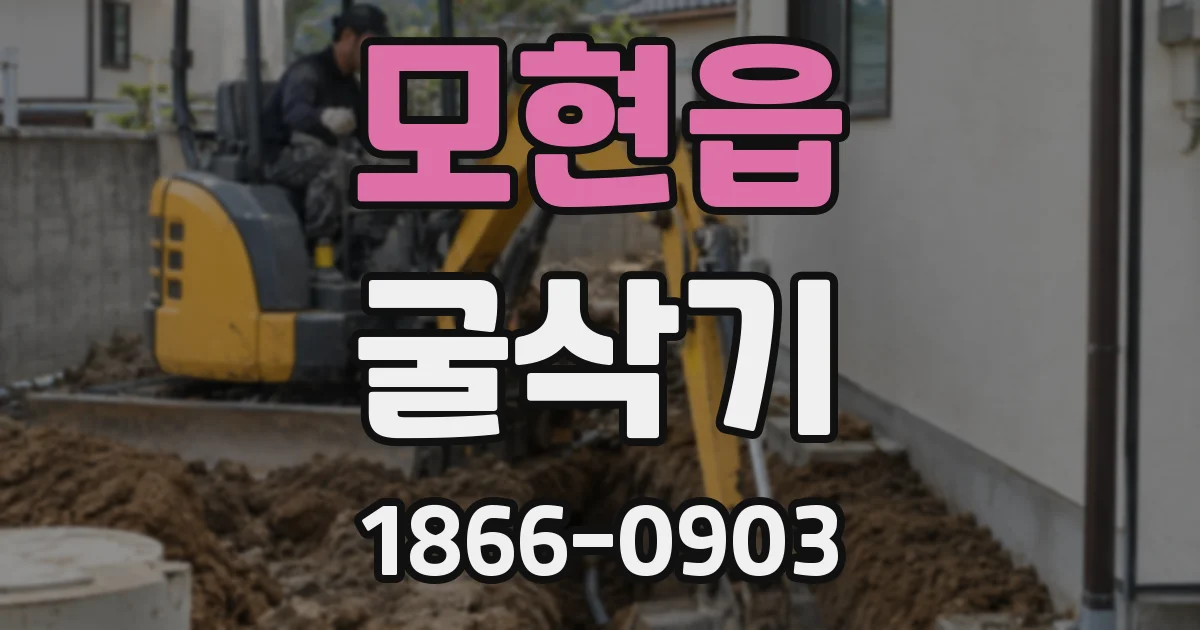 모현읍 굴삭기