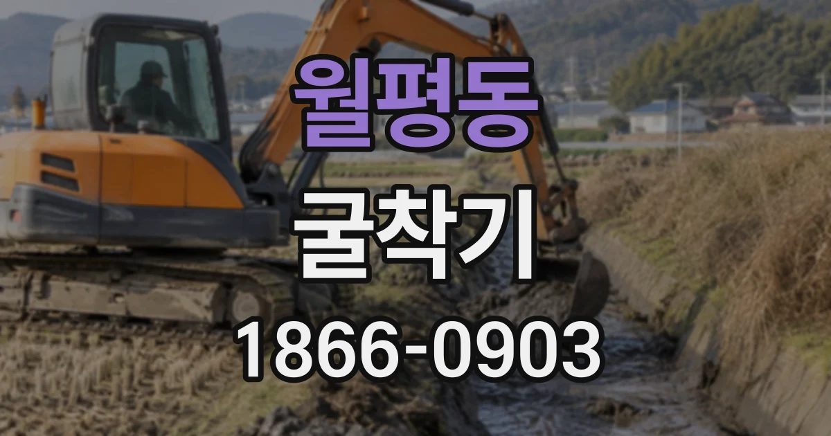 월평동 굴착기