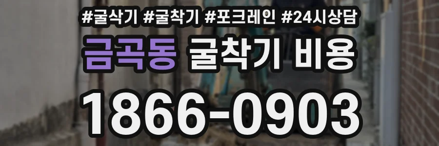 금곡동 굴착기 비용