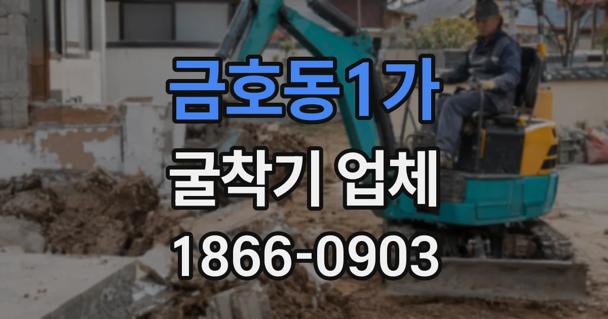 금호동1가 굴착기 업체