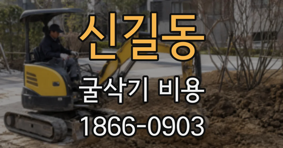 신길동 굴삭기 비용