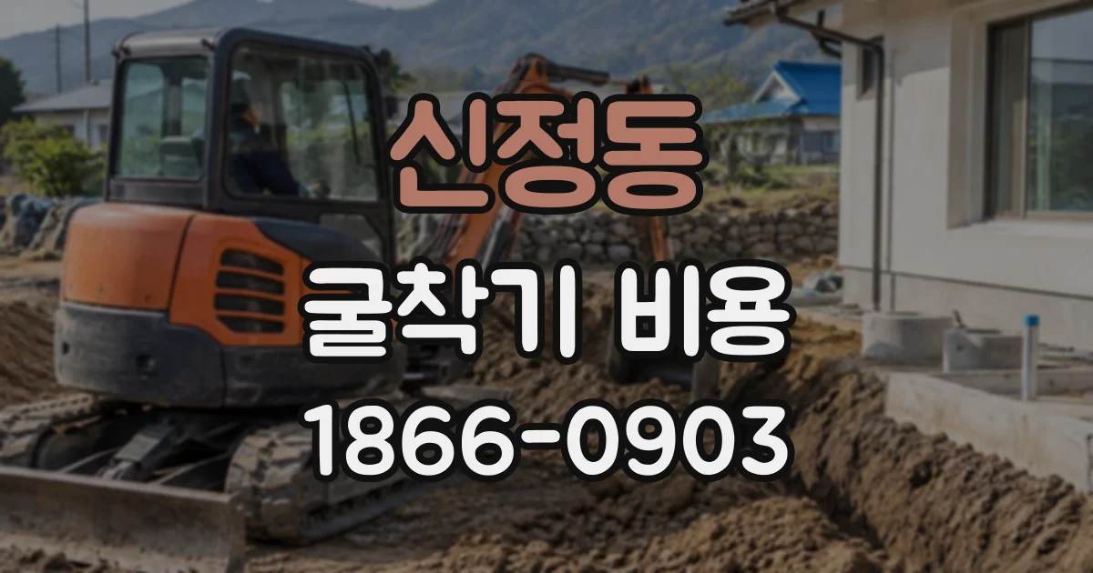 신정동 굴착기비용
