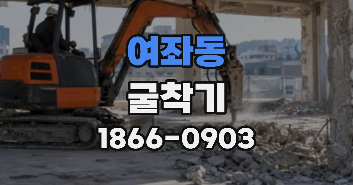 여좌동 굴착기