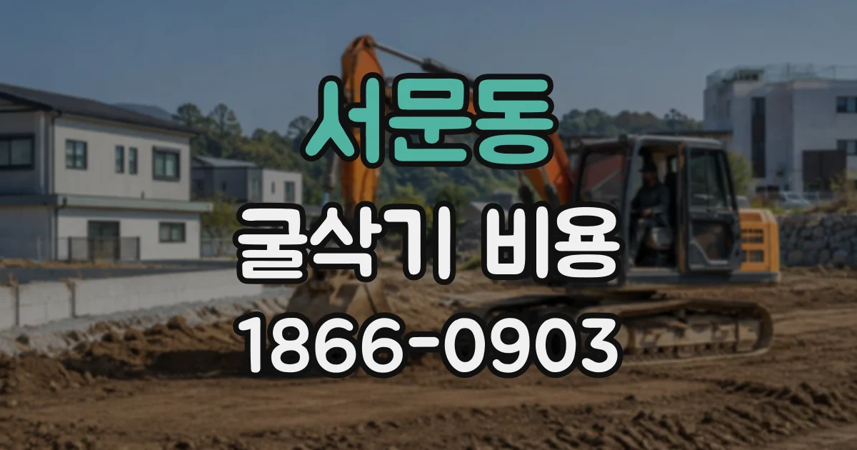 서문동 굴삭기비용