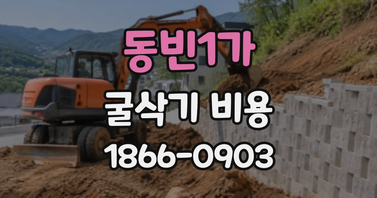 동빈1가 굴삭기비용