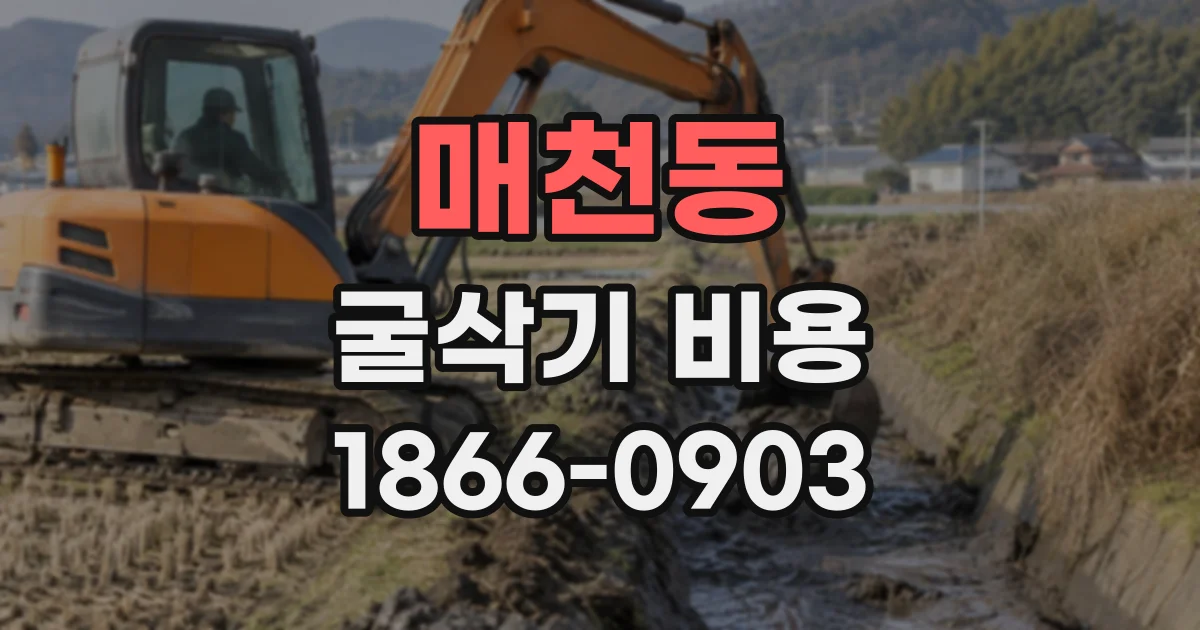 매천동 굴삭기비용