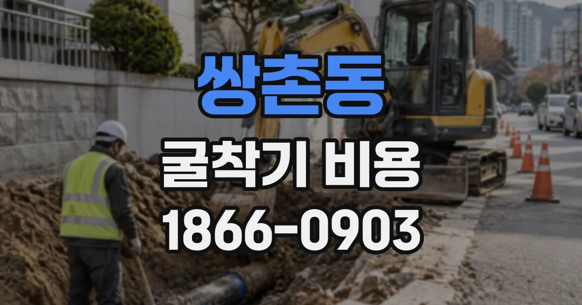 쌍촌동 굴착기비용