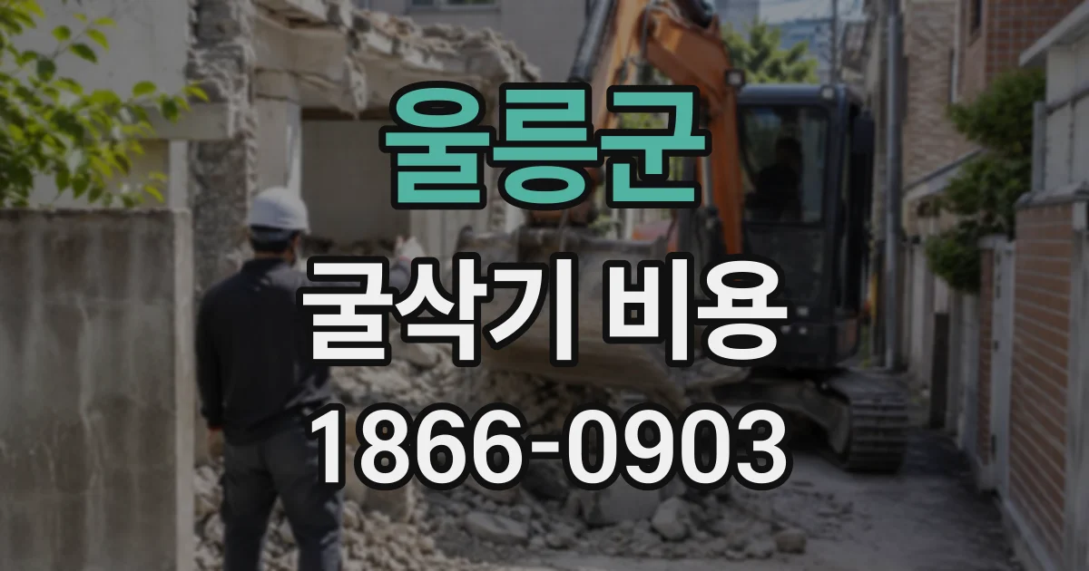 울릉군 굴삭기비용