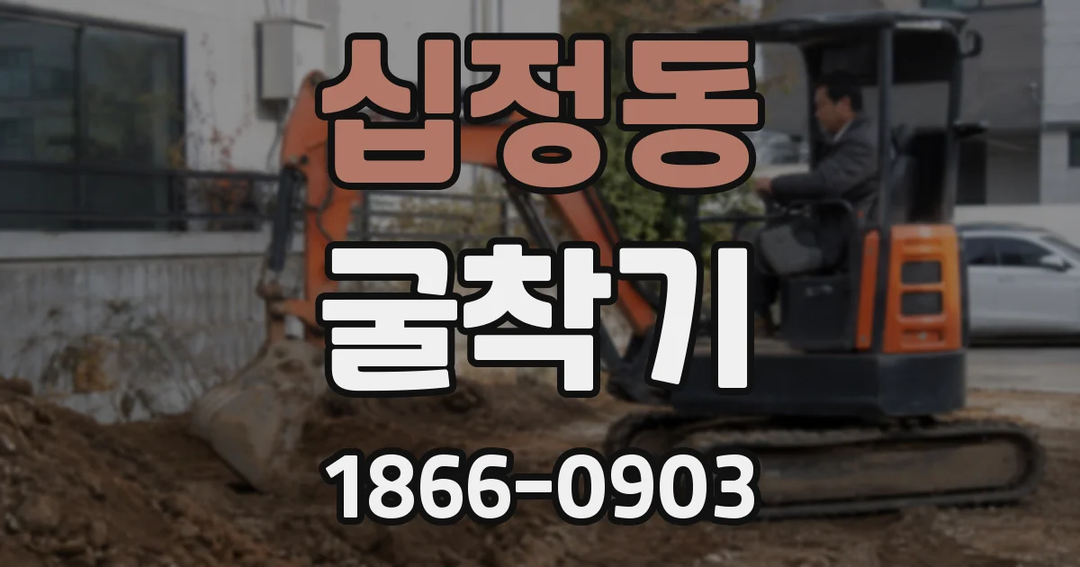 십정동 굴착기