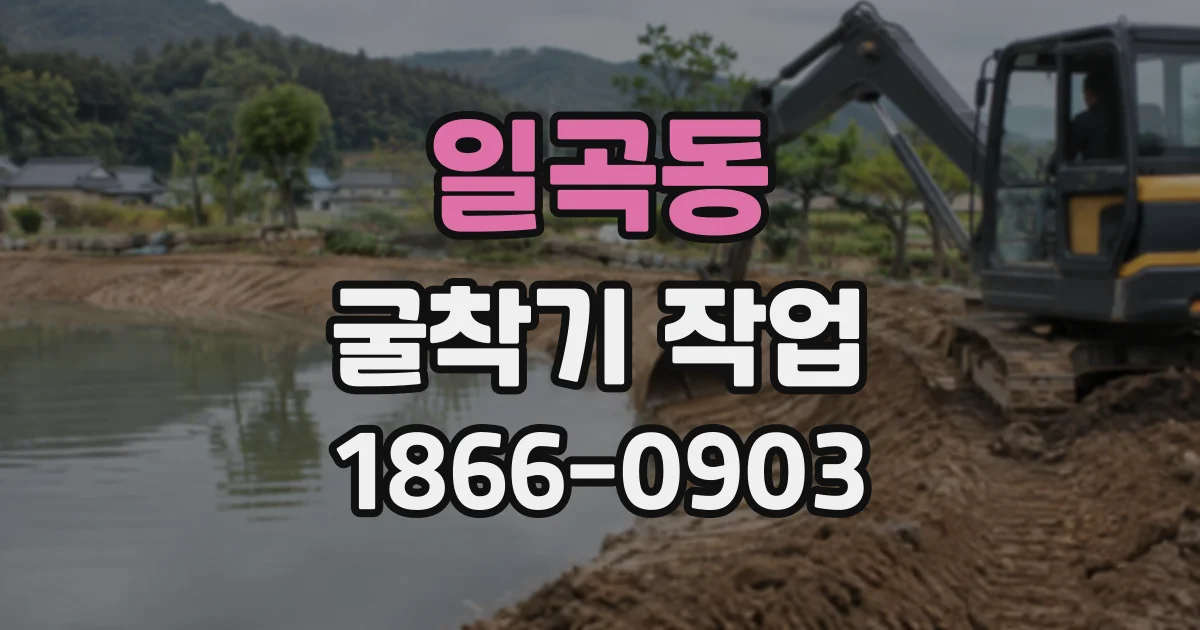 일곡동 굴착기작업