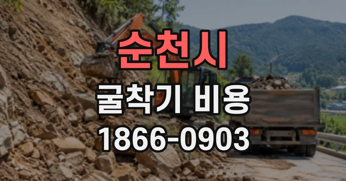 순천시 굴착기비용