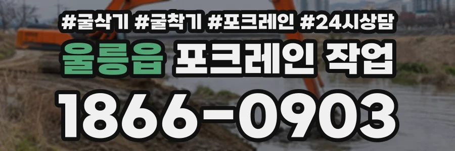 울릉읍 포크레인작업 상담 전화 1866-0903