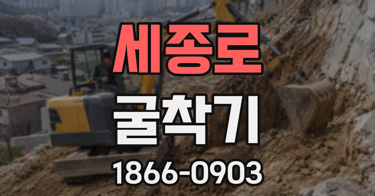 세종로 굴착기