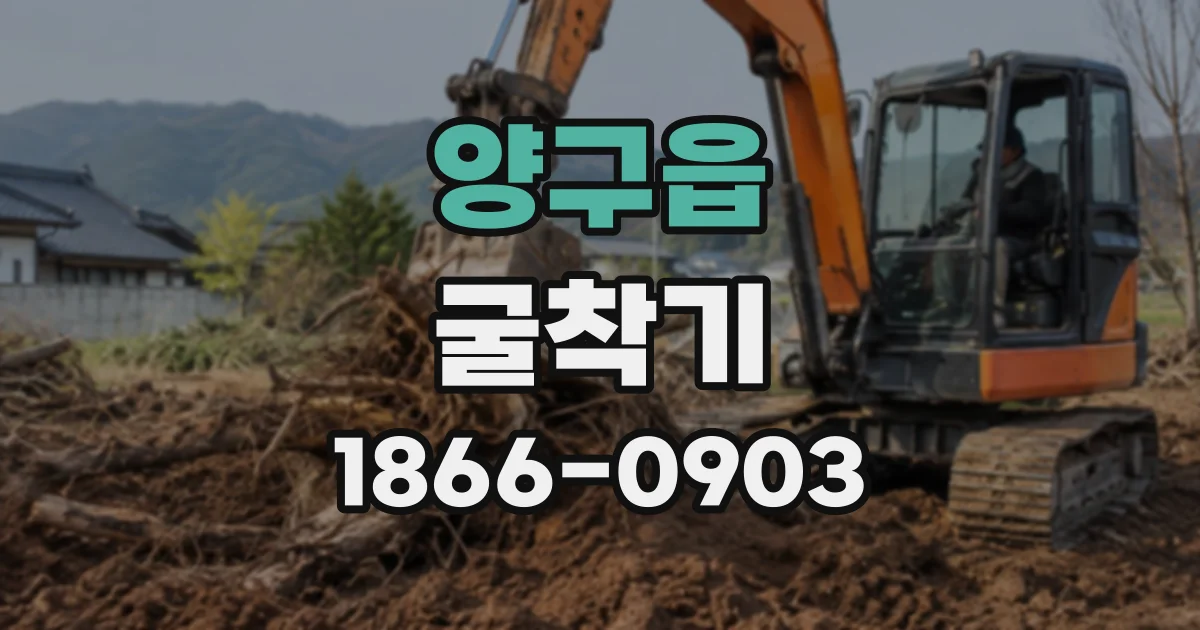 양구읍 굴착기