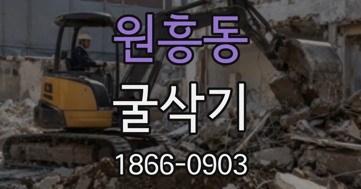 원흥동 굴삭기