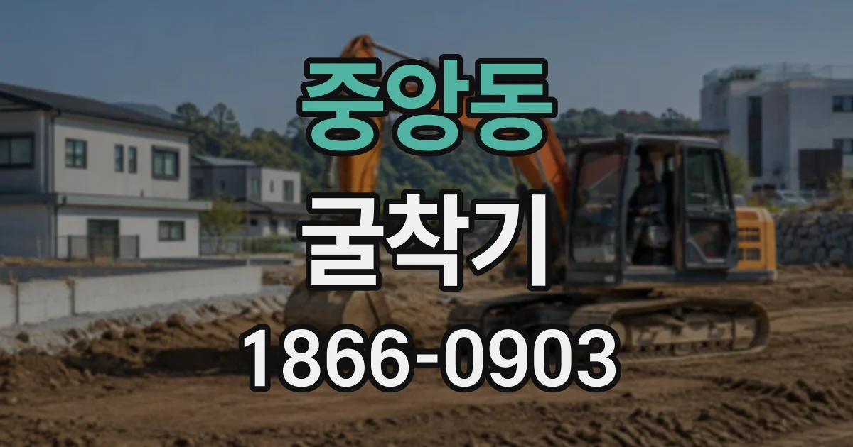 중앙동 굴착기