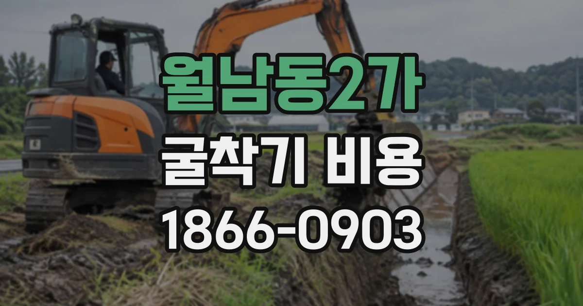 월남동2가 굴착기비용