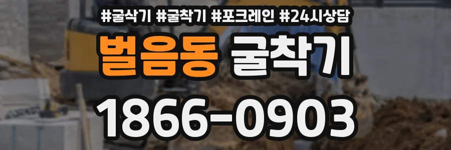 벌음동 굴착기