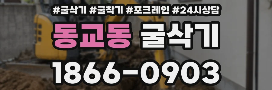 동교동 굴삭기