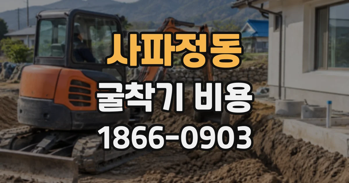 사파정동 굴착기비용