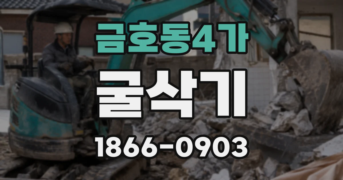금호동4가 굴삭기