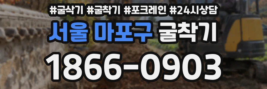 서울 마포구 굴착기
