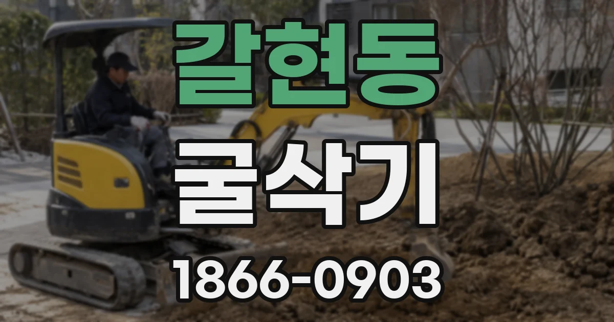 갈현동 굴삭기