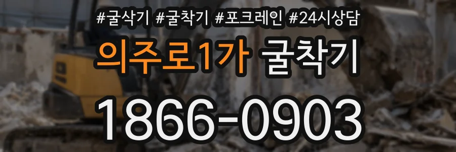 의주로1가 굴착기