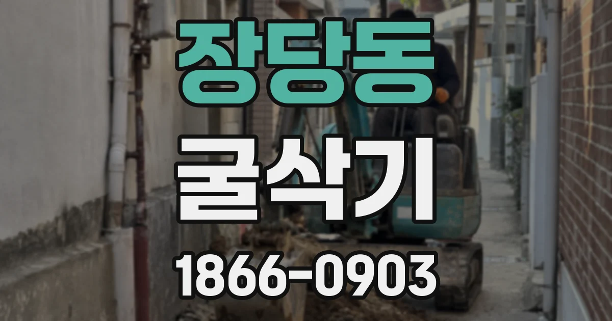 장당동 굴삭기