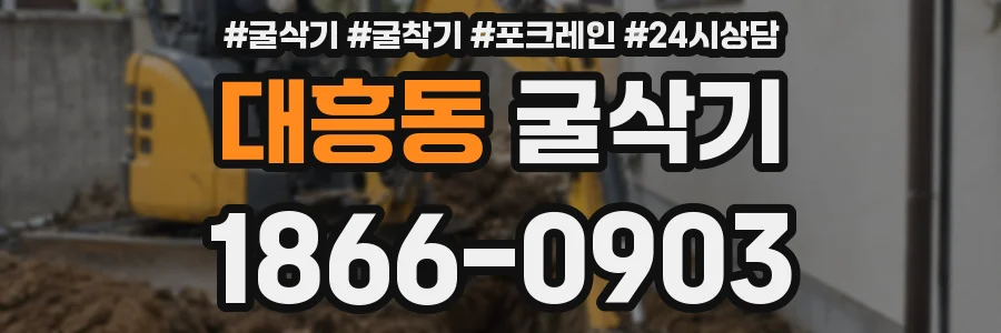 대흥동 굴삭기