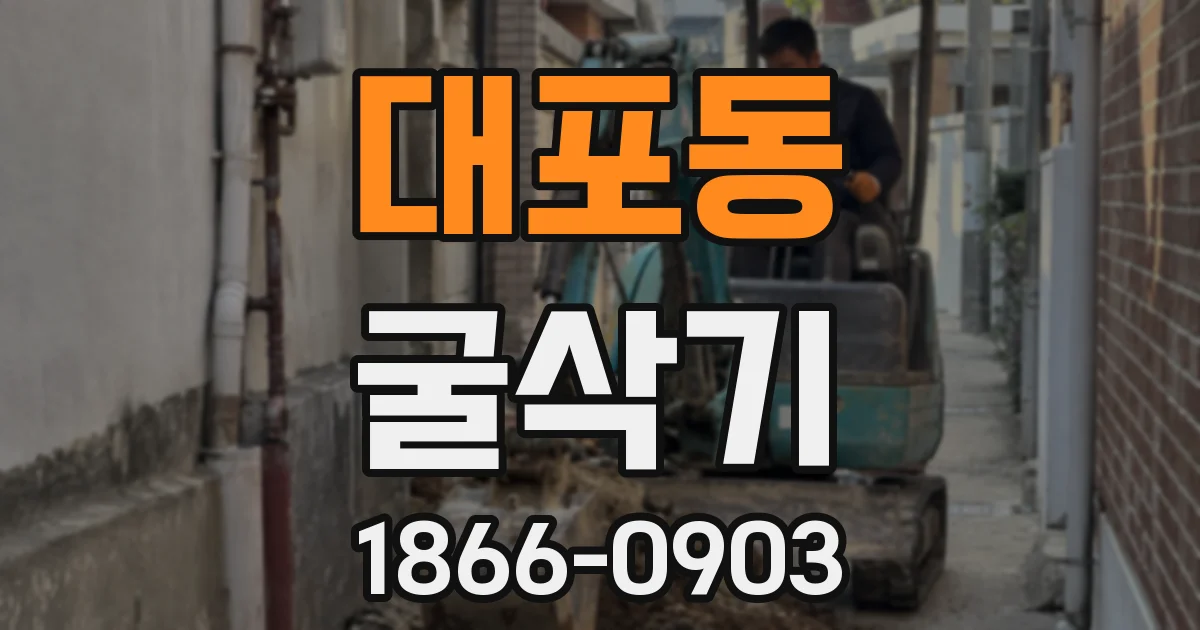 대포동 굴삭기
