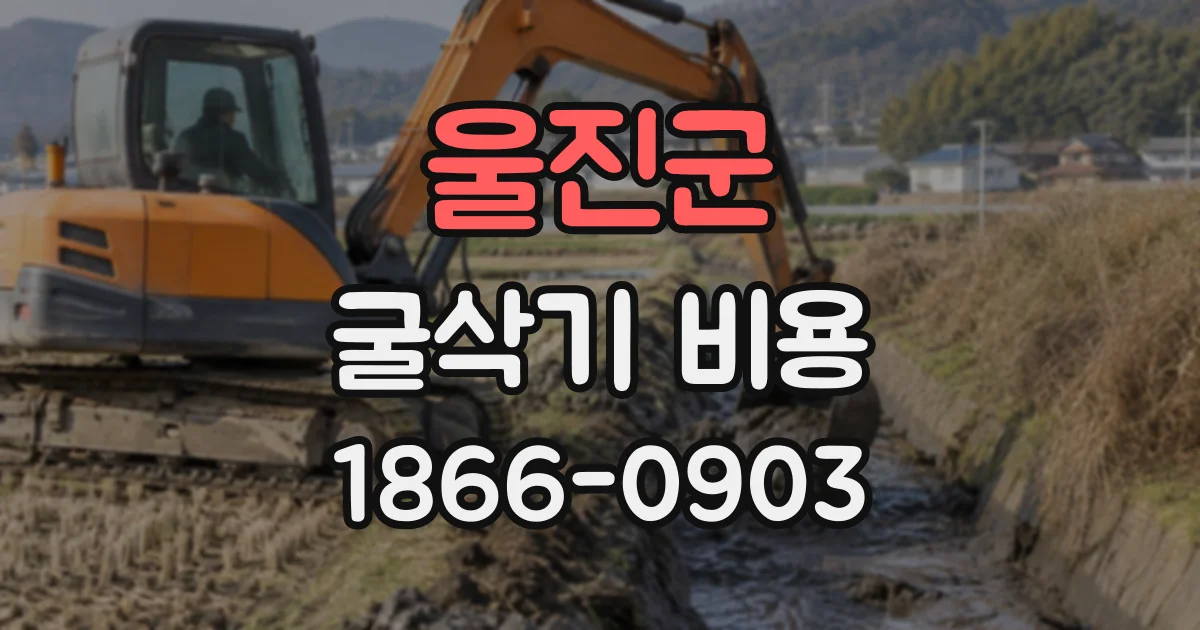 울진군 굴삭기비용