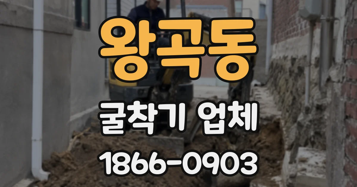 왕곡동 굴착기 업체