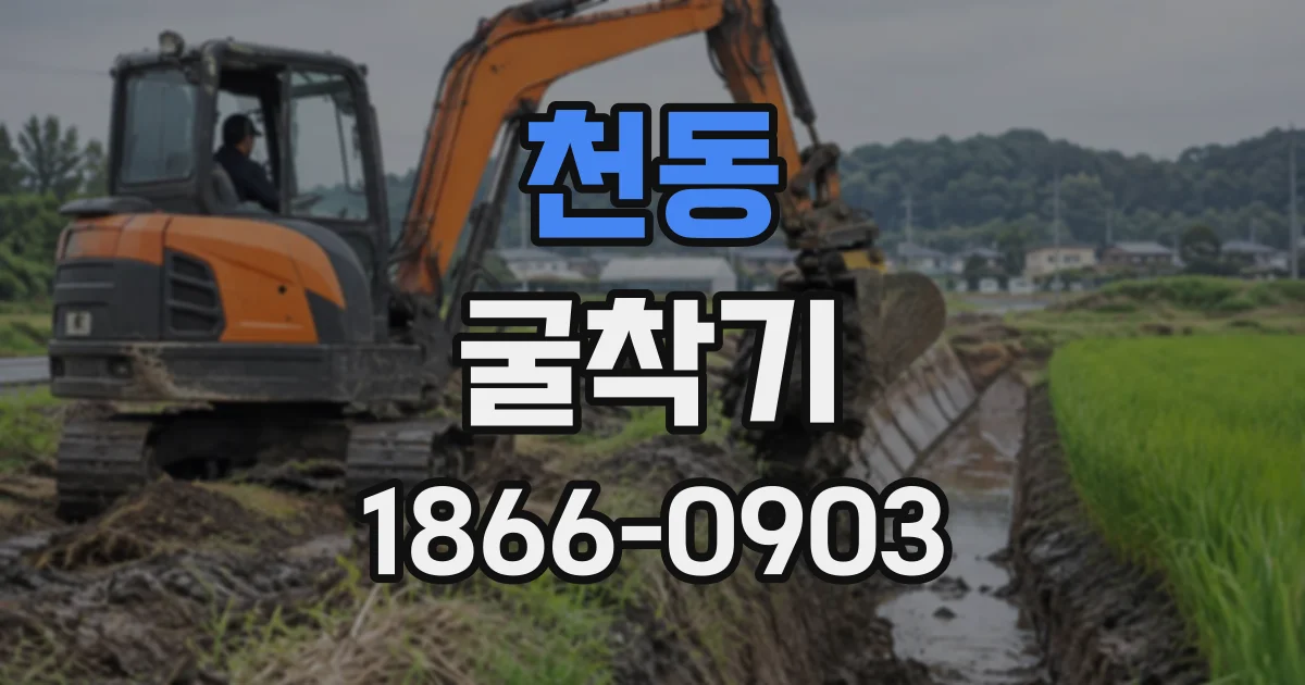 천동 굴착기