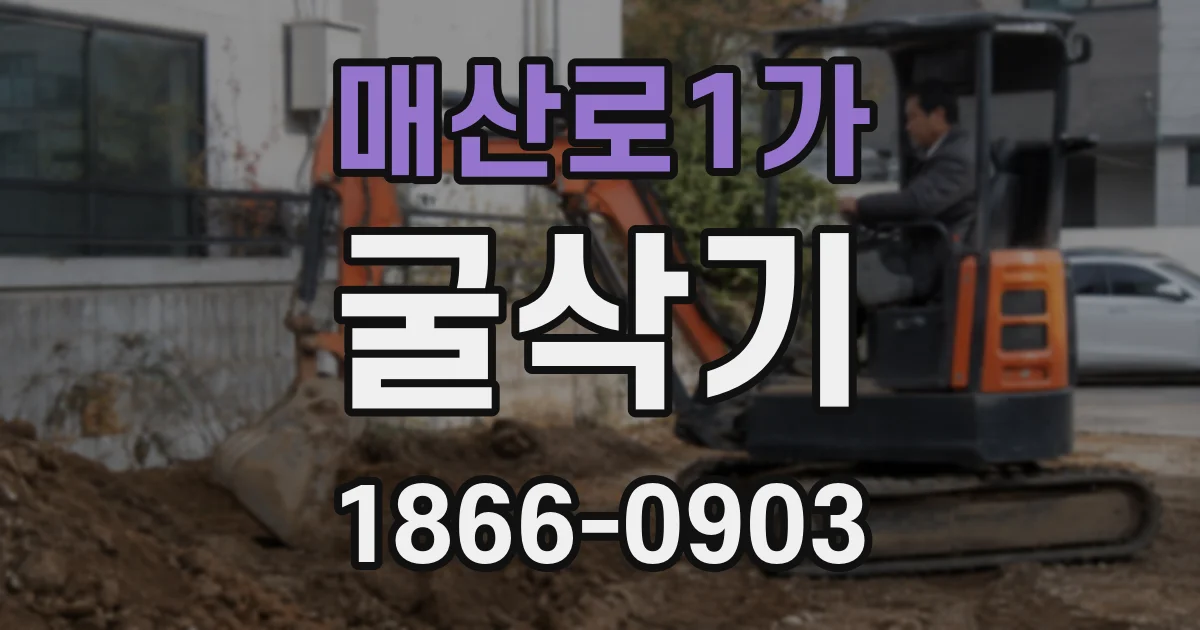 매산로1가 굴삭기